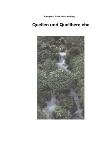 Quellen und Quellbereiche - BOA - Baden-Württembergisches ...