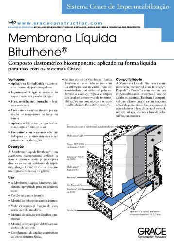 Membrana Líquida Bituthene® - Grace Construction Products