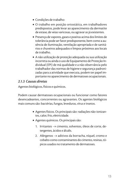 Dermatoses ocupacionais, 2006. - BVS Ministério da Saúde