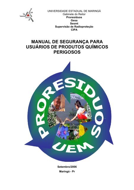 MANUAL DE SEGURAnçA curso de extensão - Pfi.uem.br - Uem