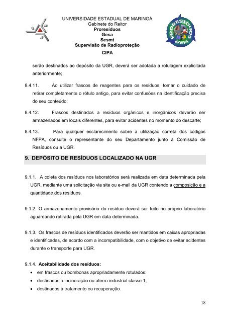 MANUAL DE SEGURAnçA curso de extensão - Pfi.uem.br - Uem