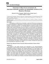 Estructura trófica de las asociaciones de macroinvertebrados ... - OCW
