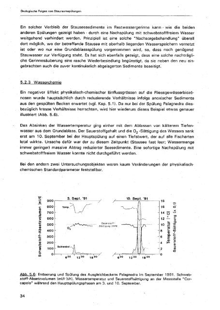 Ökologische Folgen von Stauraum- spülungen - Bafu