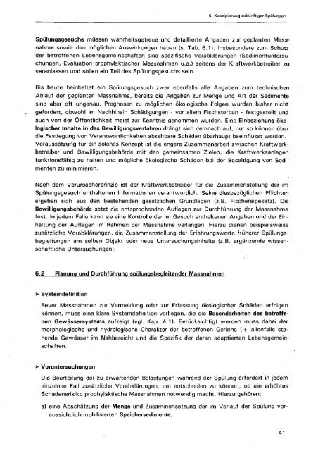 Ökologische Folgen von Stauraum- spülungen - Bafu