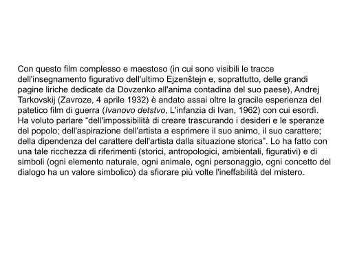 Dispensa 1 - Facoltà di Lettere e Filosofia