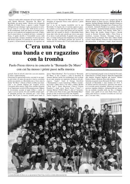 Il Tabloid del festival Time in Jazz 2008