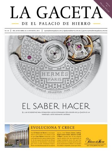 El SabEr HacEr - La Gaceta de El Palacio de Hierro