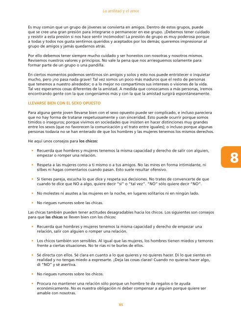 Tú, tu vida y tus sueños: - HIV/AIDS Clearinghouse