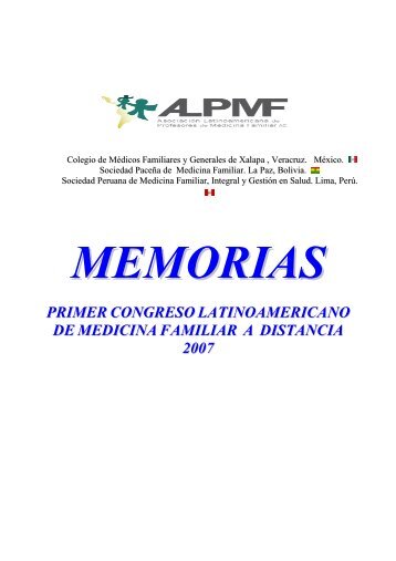 memorias del i congreso latinoamericano de medicina familiar a ...