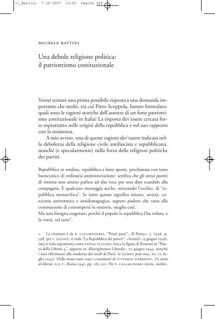 Una debole religione politica: il patriottismo ... - Luigi Sturzo
