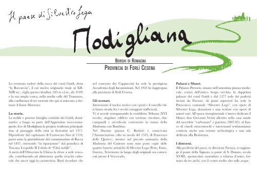 Guida turistica di Modigliana in versione italiana (pdf - Comune di ...