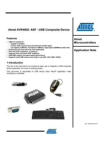 Atmel AVR4902: ASF - USB Compositive Device - Atmel Corporation