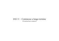 IAS 11 - Commesse a lungo termine.pdf - Economia