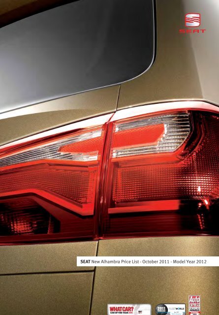 SEAT New Alhambra Price List - October 2011 - Model Year 2012