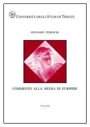 COMMENTO ALLA MEDEA DI EURIPIDE - sslmit - Università degli ...