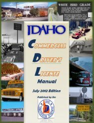 CDL Manual - Idaho Transportation Department - Idaho.gov