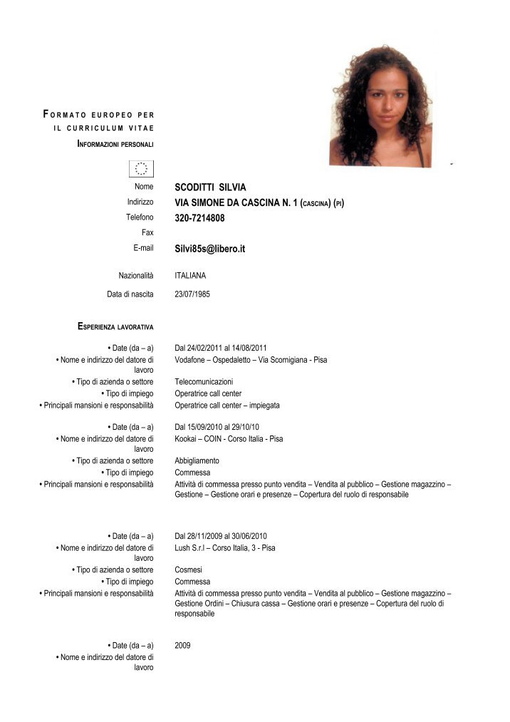 What to include in a resume image