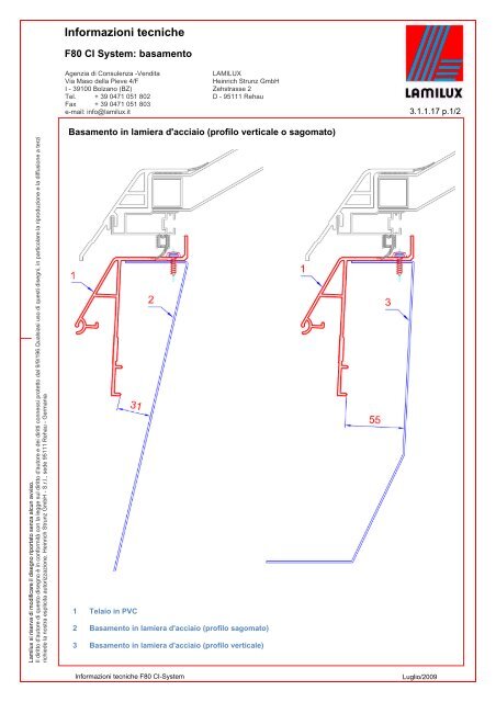 Informazioni tecniche - lamilux