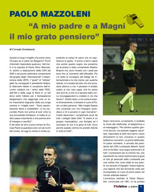 "l'Arbitro" in PDF - Associazione Italiana Arbitri