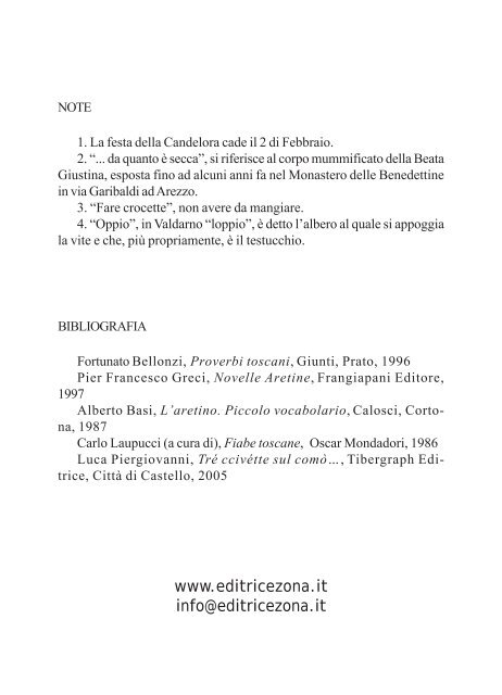 Detti e filastrocche in Toscana - Zona Editrice