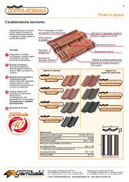 Scarica la posa in opera del Doppia-Romana - Gambale Tegole