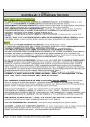 La Sicurezza nel Servizio in Ambulanza - Cri Fossombrone