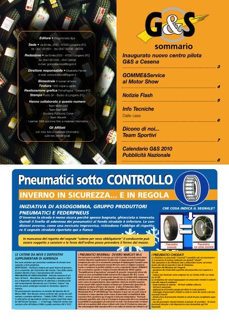 Scarica il n°6 di dicembre 2009 - Gomme service