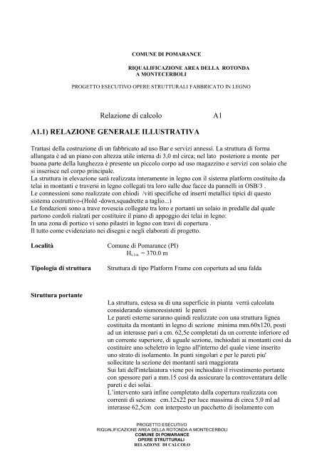 CC_RELAZIONE STRUTTURALE.pdf - Comune di Pomarance