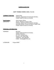 1 CURRICULUM VITAE GARY THOMAS CHIODO, D.M.D., F.A.C.D. ...