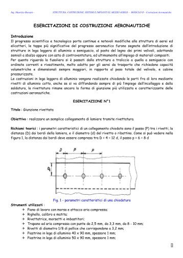 ESERCITAZIONI DI COSTRUZIONI AERONAUTICHE - IBN Editore