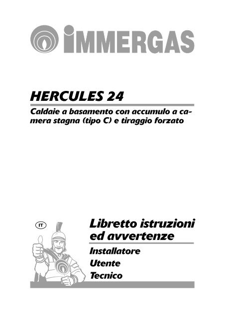 Libretto istruzioni HERCULES 24 - Immergas