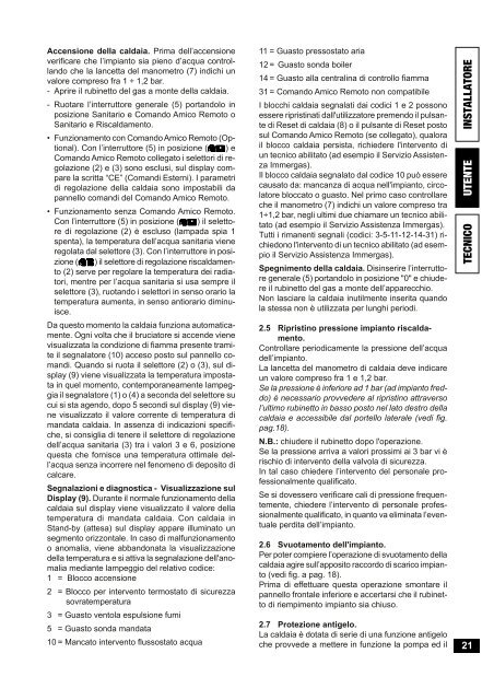 Libretto istruzioni HERCULES 24 - Immergas