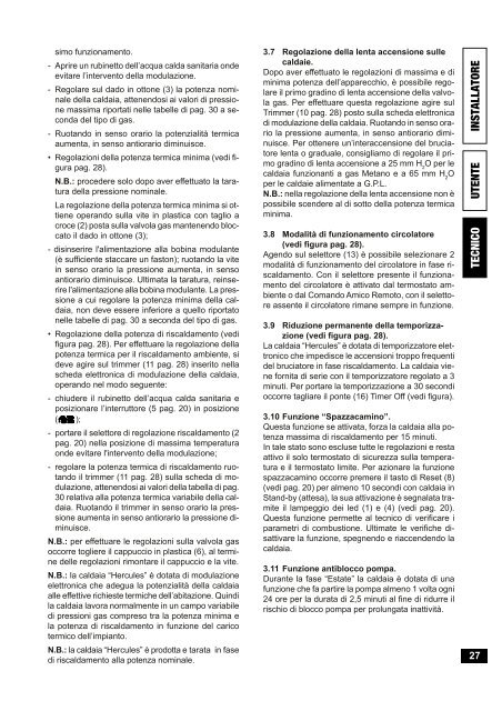 Libretto istruzioni HERCULES 24 - Immergas