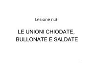 Lez 3 Le unioni bullonate e saldate