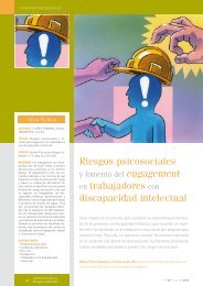 Riesgos psicosociales en trabajadores con discapacidad intelectual