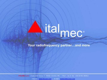 Your radiofrequency partner…and more - Ital-mec.com