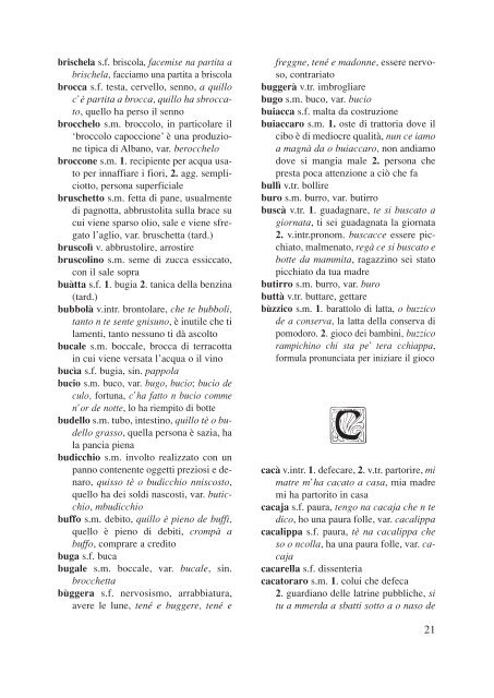 vocabolario del dialetto albanense nino dori aldo ... - ISSiRFA - Cnr