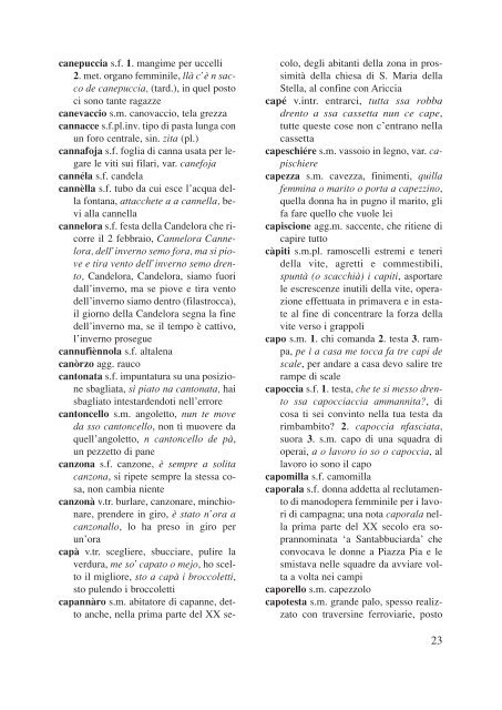 vocabolario del dialetto albanense nino dori aldo ... - ISSiRFA - Cnr