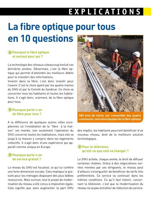 Le SIVU amène la fibre optique chez vous - Coudekerque-Branche