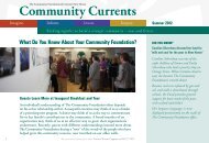 What Do You Know About Your Community Foundation?