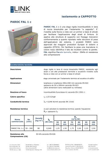 isolamento a CAPPOTTO PAROC FAL 1 c - Fibran