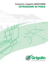 Manuale posa GRIGOTHERM - Grigolin