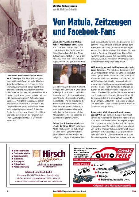 WIR-Magazin 200 - Wir-in-gg.de