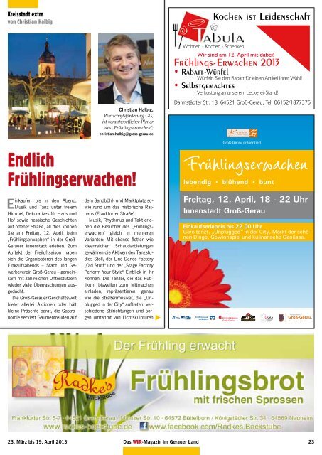 Kultur - Das WIR-Magazin im Gerauer Land