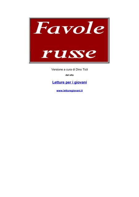 Favole Russe.pdf - Letture per i giovani