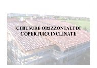 chiusure orizzontali di copertura inclinate - Dipartimento di Architettura