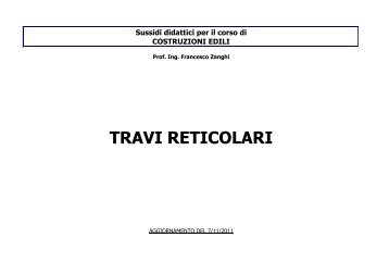 TRAVI RETICOLARI - Costruzioni edili