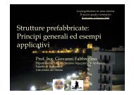 Strutture prefabbricate - Università del Sannio
