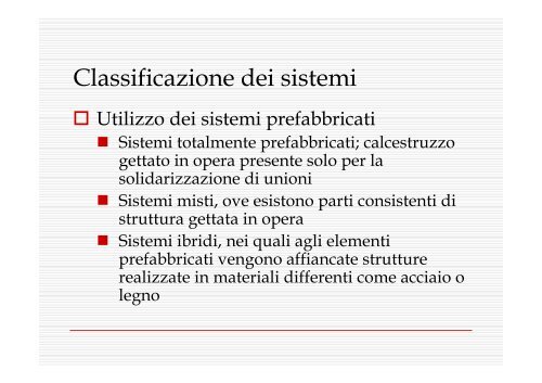 Strutture prefabbricate - Università del Sannio