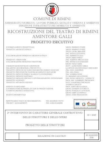 C:\Lavori\COMUNE DI RIMINI\Teatro A.Galli\Bando di Gara ...
